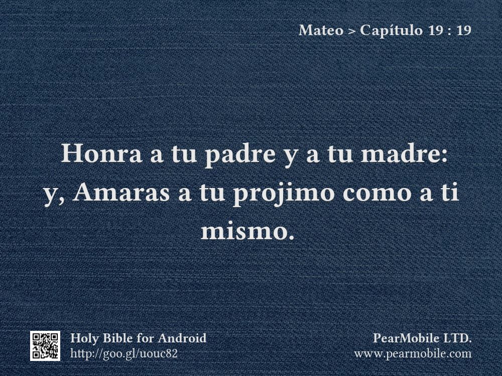 Mateo, Capítulo 19:19